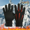thumbnail image 1 of Gants Rouges Mitaines Gants de Cyclisme d'Hiver Écran Tactile Isolés Thermiques et Unisexes Plusieurs Couleurs, 1 of 3