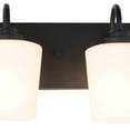 thumbnail image 6 of Miniyam 20 in. W Black Vanity Light with White Glass Shades, Modern Bathroom Wall Fixture for Stylish Home Decor, E26, No Bulbs Included, 6 of 8