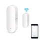 thumbnail image 1 of Sensores WiFi para puertas y ventanas, alarma inteligente Tuya con notificación gratuita, sistema de alarma de seguridad para el hogar con control de aplicación, no requiere concentrador, compatible, 1 of 7