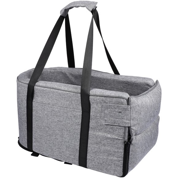 WORGEOUS Asiento para el automóvil para perros con manijas asiento de refuerzo de autos de mascota para el accesorio de viaje de la consola del centro