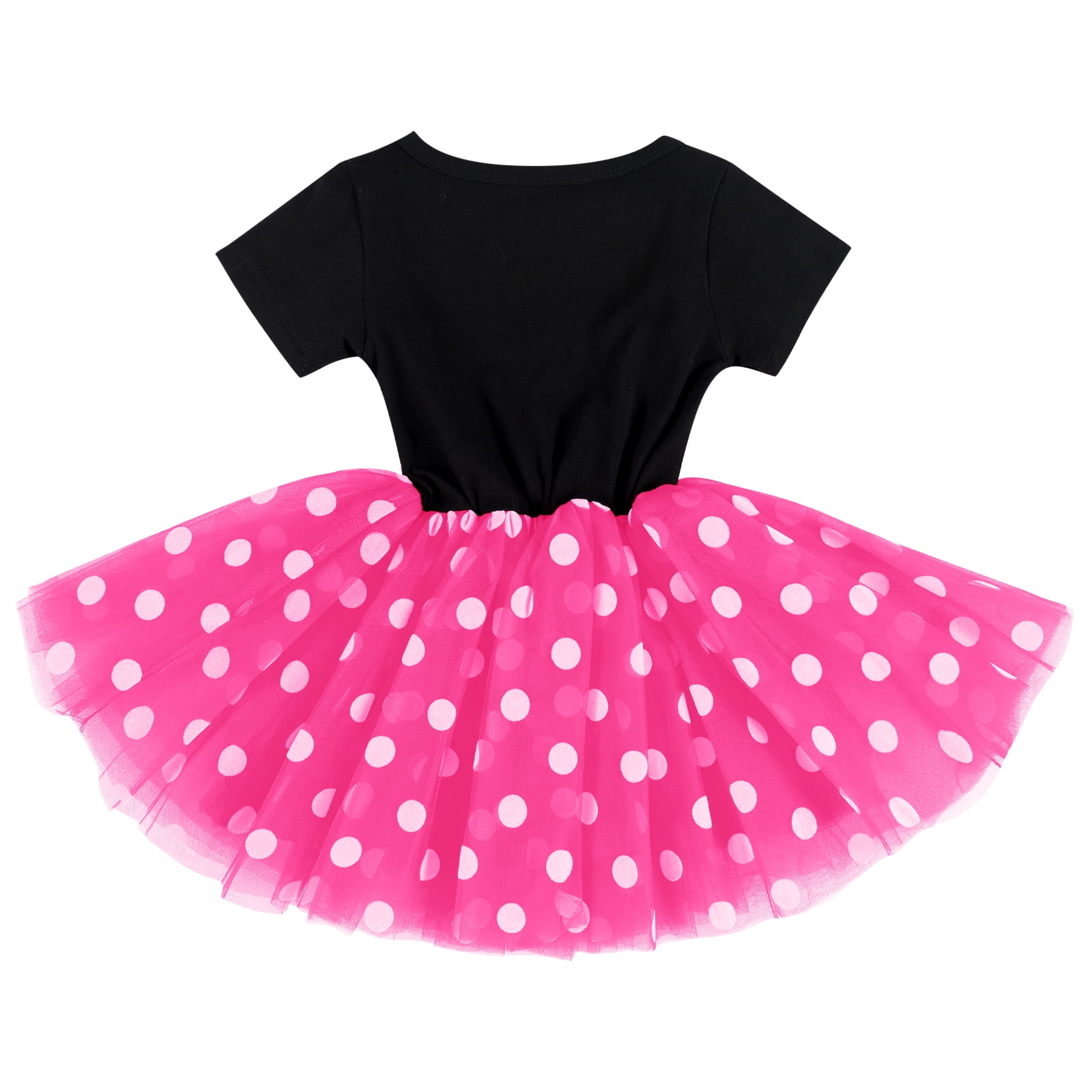 IBTOM CASTLE Baby Girls 1st 2nd Birthday Clothes Mouse Polka Dots One Sequin Tutu Princess Dress Cake Smash