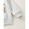 thumbnail image 6 of Bagilaanoe Toddler Baby Girl Boy Oversized Sweatshirt Long Sleeve Rugby Letter Print Pullover 6M 12M 18M 24M 3T 4T Kids Fall Loose Tee Tops, 6 of 9