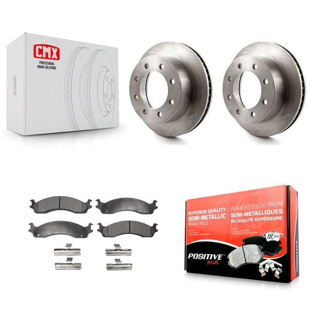 Transit Auto Front Disc Brake Rotors and Semi-Metallic Pads Kit for Car Dodge Ram 2500 3500 Van K8F-100198