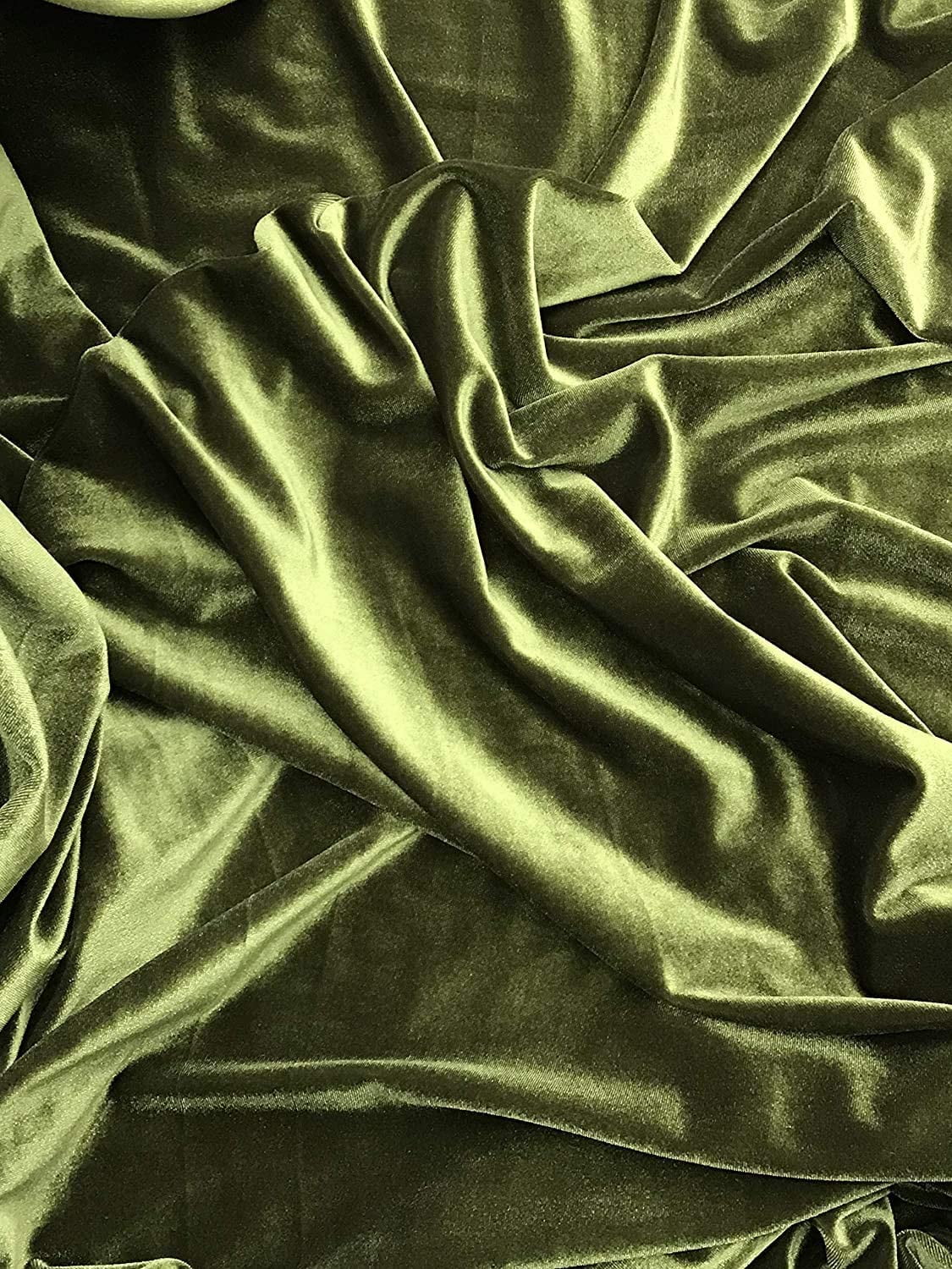 Valentina Textile Inc, Stretch Velvet Fabric, 60" Wide, Sells by The Yard, 1 Qty = 10 Yard Many