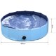 thumbnail image 2 of Piscina plegable para perros de 80x20cm, lavabo para juegos con ducha y bañera para perros/gatos/mascotas al aire libre-azul, 2 of 5