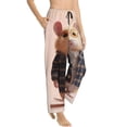 thumbnail image 2 of Daiia Cute Mouse In Glasses Women's Sleep Pant with Pockets and Drawstring,Pajama Pants-Medium, 2 of 9