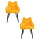 thumbnail image 1 of Juego 2 Sillas Galerias El Triunfo Terciopelo Con Descansabrazos Diseño En Respaldo Amarillo, 1 of 5