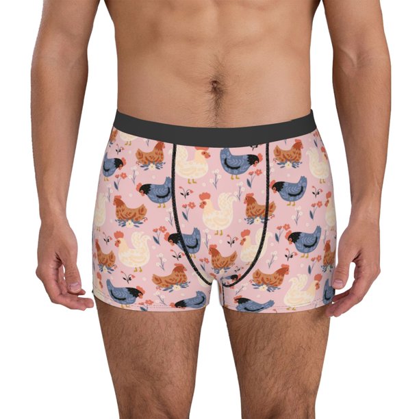 Fotbe Funny Chicken Calzoncillos Tipo Boxer con Bolsa de Soporte Total para Hombre, X-Temp Fresco, Transpirable y de Secado Rápido-XX-Large
