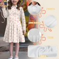 thumbnail image 6 of DISNIMO Girls Heart Dress Kids Long Sleeve Skater Dress Girls 3-4 Fall Girls Dresses Casual Midi Dress Girls Long Sleeve Twirly Dress Children Skater Dress Kid Girl Outfit Dress Little Girls Button, 6 of 7