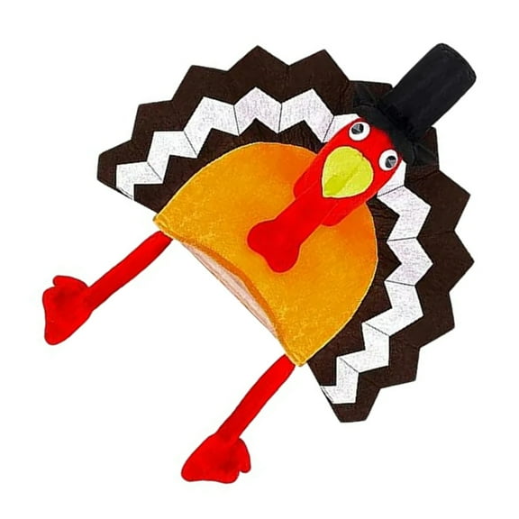 Aellinatey Led Turkey Hat Festival Holiday Party Hat 3d Turkey Headgear for Adult Family