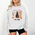 thumbnail image 2 of Womens Halloween Crewneck Sweatshirt Cute Ghost Spooky Tops Womens Halloween Sweatshirt, Vintage Witch Graphic, Oversized Sweatshirt, Long Sleeve Pullover, Casual Fashion, Fall Tops, 2 of 7