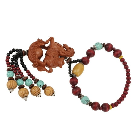 

Peachwood Pendant Exquisite Appearance Wealth Car Pendant Money Drawing For Home