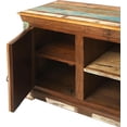 thumbnail image 4 of Beaumont Lane Boho Chic Painted Rustic Entertainment Console in Brown, 4 of 5