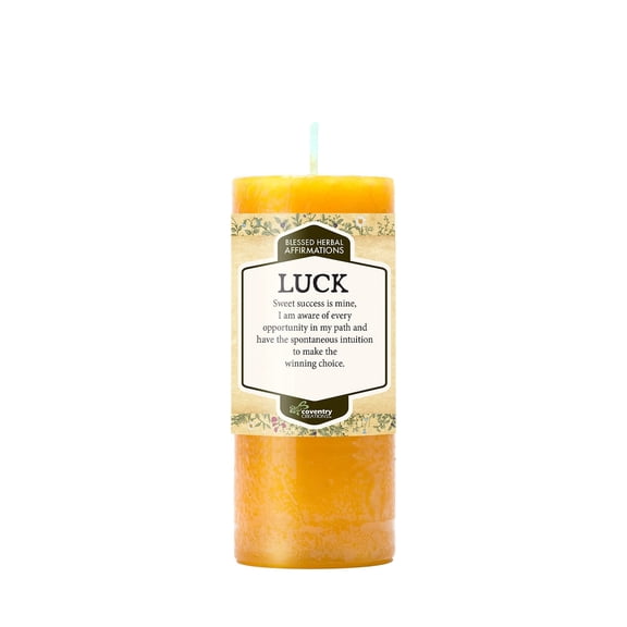 Coventry Creations Luck Affirmation Scented Candle – Ritual Candle to Attract Prosperity, Positive Energy & Good Fortune