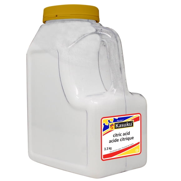 Kasuku - Citric Acid - 3.3kg - 1ct - Pure Tangy Zest & Natural Preservative For Bulk Food Production (1ct)
