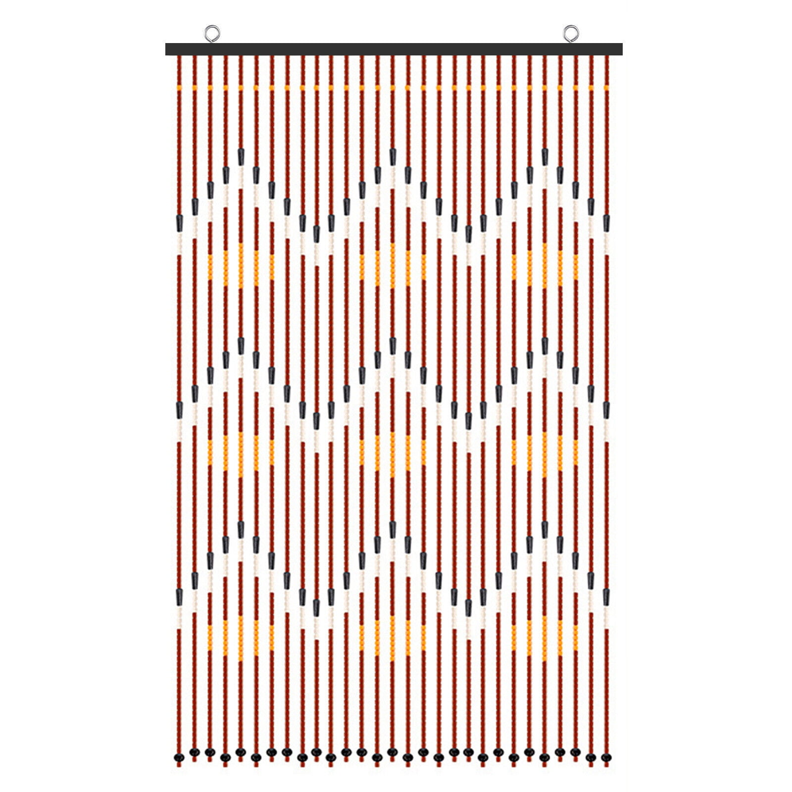 Boho Natural Wood and Bamboo Beaded Curtain for Doorway Room Divider 35