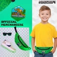thumbnail image 4 of Riñonera Minecraft Verde con Cinturón Ajustable para Niños, 4 of 6