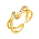 thumbnail image 1 of Anillo hueco de estilo para las mujeres brillantes joyas de moda de moda anillo de promesa anillo abierto, 1 of 5