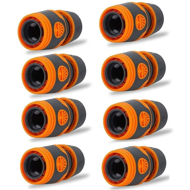 8Piece Hose Connector, Quick Garden Hose Set 1/2 "Hose Quick Coupler