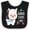 Black and White, variant on Inktastic Nana Loves Me Cute and Happy Llama Boys or Girls Baby Bib
