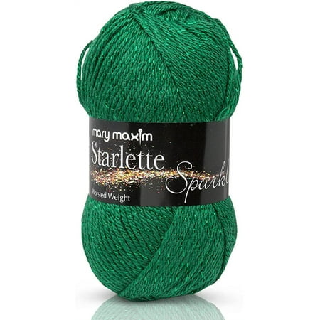 UPC: 0848787017824 | Mary Maxim Y127-104 Starlette Sparkle Yarn Emerald