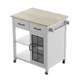 thumbnail image 4 of Twin Star Home 23.1 in. D Rolling Kitchen Cart, 4 of 7