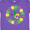 thumbnail image 4 of Inktastic Mardi Gras Beads and Fleur De Lis Boys or Girls Toddler T-Shirt, 4 of 5
