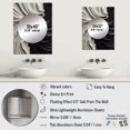 thumbnail image 4 of Designart "Marbled Dreamscape Black and White I" Modern Geometric Mirror Wall Decor - Modern Black Abstract Living Room Wall Mirror Art - 32" x 24" Inch, 4 of 5