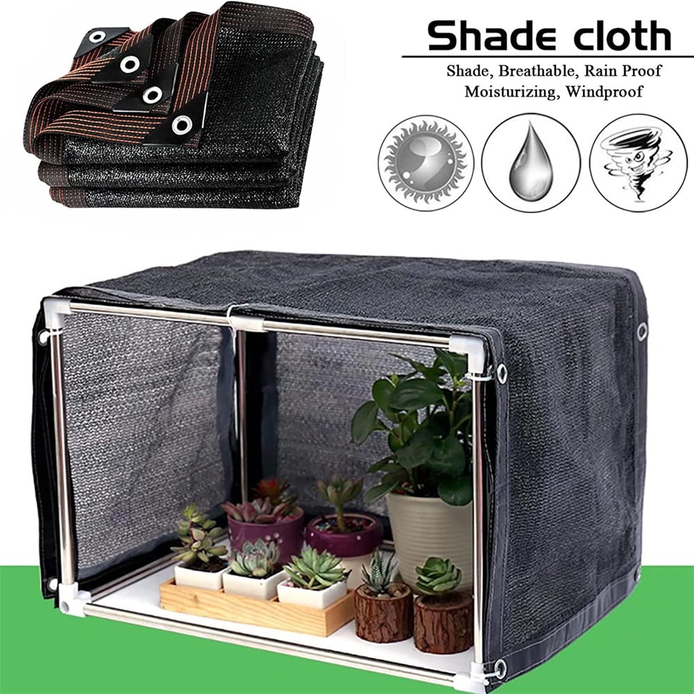 NOGIS 70% Shade Cloth, Resistant Sun Shade Net 6.5x10FT Mesh Tarp with HDPE Material and Reinforced Grommets Shade Trap for Greenhouse, Plant, Pergola, and Backyard Patio Sunshade