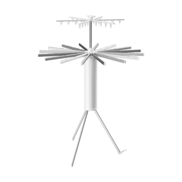Shangren Cylinder Tripod Clothes Drying Rack Double Tier Drying Rack for Clothes Vertical lines