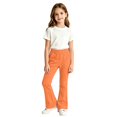 thumbnail image 3 of CPNG Girls Flare Sweatpants Solid Color Elastic High Waist Wide Leg Bell Bottoms Sweat Pants Loose Casual Baggy Flare Pants, 3 of 5