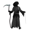 thumbnail image 4 of Joyfy Child Glowing Eyes Grim Reaper Costume, Phantom Costume for Kids Halloween Fancy Dress Up 5-12 Years, 4 of 7