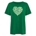 thumbnail image 4 of Fête de la Saint-Patrick Shirt Women Saint-Valentin Day Imprimé Hiver Décontracté Floral Haut Fête de la Saint-Patrick Shirts for Women, 4 of 4