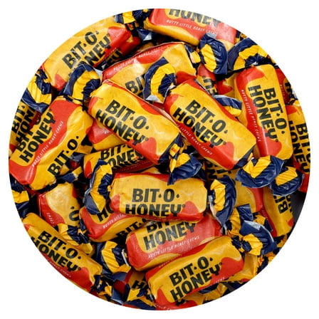 Bit-O-Honey Candy, 1 Pound Bag, Individually Wrapped Candy, Honey Taffy