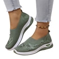 thumbnail image 2 of Domzle Orthopedic Shoes for Women Wide Width Breathable Comfortable Lightweight Slip on Sneakers Non Slip Arch Support 2026 New Womens Walking Shoes Green, 2 of 6