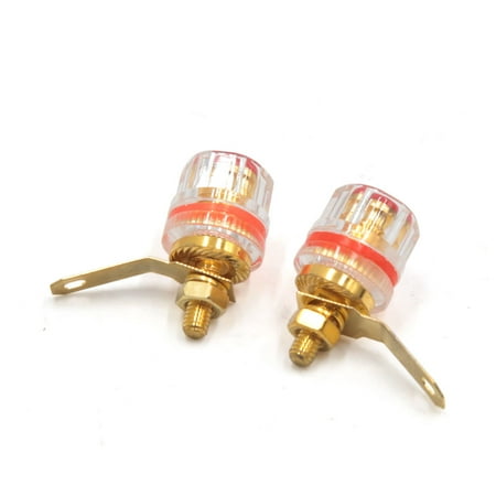 2Pcs Audio Amplifier Banana Socket Jack Positive Terminal Binding Post Apapter