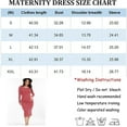 thumbnail image 7 of Bearsland Women's Long Sleeve Ribbed Knit Side Slit Maternity Dress Casual Ruched Bodycon Sweater Dress Pregnancy Clothes, 7 of 7