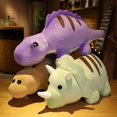 thumbnail image 5 of Juguetes de peluche de dinosaurio Kawaii para niños, animales de peluche suaves de dibujos animados, Tiranosaurio Rex, muñeca de abrazo para bebé, almohada para dormir, decoración del hogar, 5 of 5