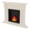 White, variant on Dollhouse Fireplace: Mini Mantel Decor - Realistic Fake Fire Mantel - Victorian Style Fireplace Model for Dollhouse Christmas Decor & Micro Landscapes