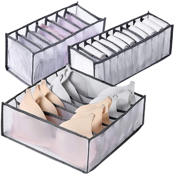 Cajón organizador de ropa interior YONGSHENG 3 cajas de almacenamiento