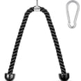 thumbnail image 1 of Stanz (TM) 36" (90CM) Heavy Duty Tricep Rope Pull Down Fitness Cable Attachment Nylon Rope with Hook, 1 of 7