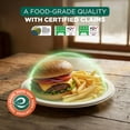 thumbnail image 3 of Compostable Paper Plates 9 Inch, 100 Pack – Heavy Duty Disposable Dinner Plates, Natural Bagasse, Leak-Resistant, Microwave Safe, Eco-Friendly Round for Parties & Catering, 3 of 4