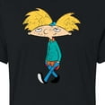thumbnail image 3 of Hey Arnold! - Distressed Arnold - Juniors Cropped Cotton Blend T-Shirt, 3 of 5