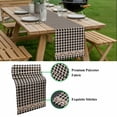 thumbnail image 5 of Western Texas Star Retro Table Runner - 108 Inch Long, Kitchen Dining Table Runner Dresser Scarves, Country Vintage Black Beige Plaid Farmhouse Decor for Coffee Tables Wedding Party Banquet, 5 of 8