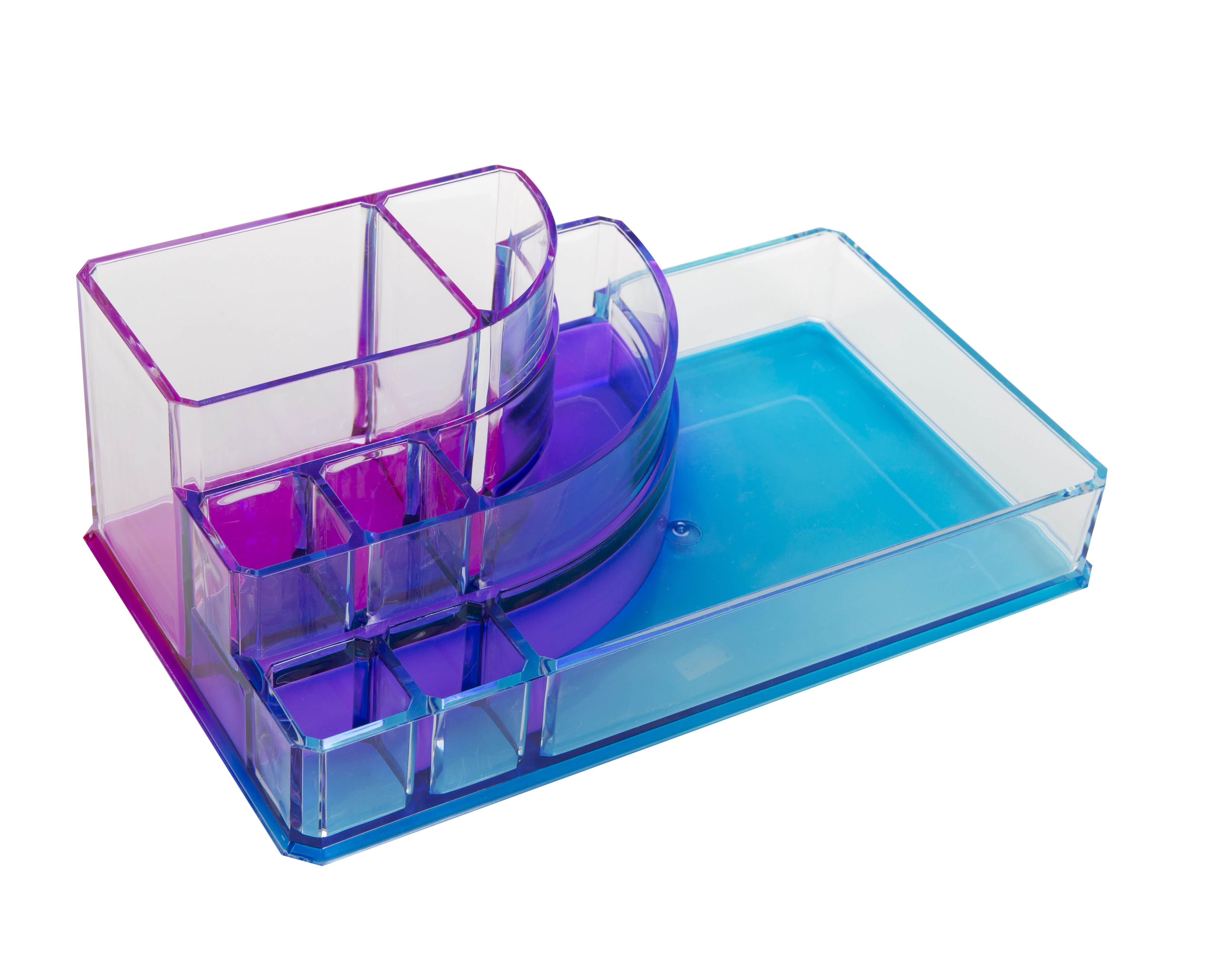 Simplify 8 Section Cosmetic and Jewelry Holder Makeup Organizer in Ombre