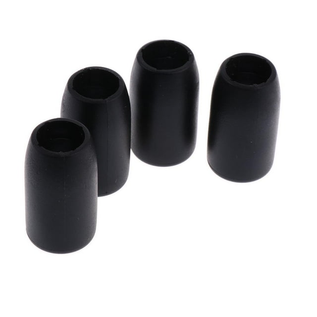 4x Puntas de Bastón Reempzo de Pies Tampón de Goma de Repuesto para Senderismo Bastones de Trekking (negro) Antideslizante 14 mm A DYNWAVEMX Sugerencias para caminantes