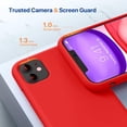 thumbnail image 5 of Compatible with iPhone 11 Phone Case,  Liquid Silicone Gel Rubber Full Body Drop Protection Shockproof Cover Phone Case for iPhone 11 6.1 inch（Red）, 5 of 13