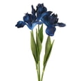 thumbnail image 1 of Uxcell 3-Pack Flores Iris Artificiales Verde Azulado, Ramo de Iris PU de 18 Pulgadas para Hogar/Boda, 1 of 7