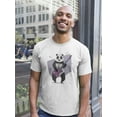 thumbnail image 2 of Cool Grunge Rocker Panda T-Shirt Men -Image by Shutterstock, Male Small, 2 of 4