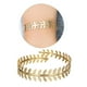 thumbnail image 4 of Swirl Leaf para El Ajustable para Niñas Brazalete Brazalete Brazalete , De Oro E dorada Yinane brazaletes de brazo de mujer, 4 of 6